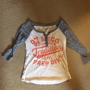 American Eagle baseball tee